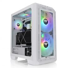 Vỏ Case Thermaltake View 300 MX ARGB Snow (Mid Tower, E-ATX, Sẵn 3 Fan ARGB, Max 10 Fan, 2 tùy chọn mặt trước)