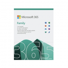 PHẦN MỀM MICROSOFT M365 FAMILY ENGLISH SUBSCR 1YR APAC EM MEDIALESS EMERGING MARKET P10 (6GQ-01896)