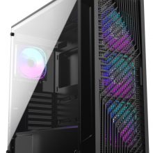 Vỏ case Patriot PG902 Black (E-ATX, 1 mặt cường lực, Sẵn 3 fan RGB, Max 9 fan)