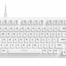 Bàn phím cơ DareU EK75 Full White - DareU FireFly Switch (USB-C, 80 phím, Núm xoay, Keycap ABS, White LED, Kèm Keycap extra)