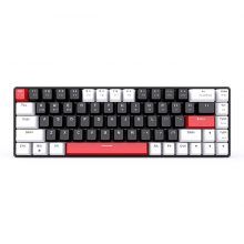 Bàn phím cơ không dây EDRA EK368L White-Black Red Switch (68 phím, Bluetooth + 2.4GHz, No LED)