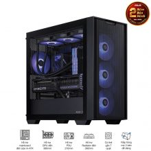 Vỏ Case Asus A21 Black (Mid Tower, m-ATX, 1 mặt kính cường lực, Chưa bao gồm Fan, Max 7 Fan)