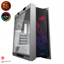 Vỏ Case Asus ROG Strix Helios GX601 White (Mid Tower, E-ATX, 3 mặt cường lực, USB-C, Có quai xách, Sẵn 4 Fan, Max 7 Fan)