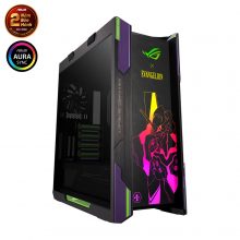 Vỏ Case Asus ROG Strix Helios GX601 EVA-02 Edition (Mid Tower, E-ATX, 3 mặt cường lực, USB-C, Có quai xách, Sẵn 4 Fan, Max 7 Fan)