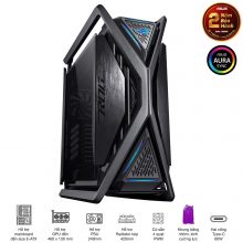 Vỏ Case Asus ROG Strix Hyperion GR701 Black (Mid Tower, E-ATX, 2 mặt cường lực có bản lề, USB-C 60W, Sẵn 3 Fan, Max 7 Fan)