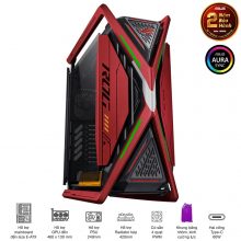 Vỏ Case Asus ROG Strix Hyperion GR701 EVA-02 Edition (Mid Tower, E-ATX, 2 mặt cường lực có bản lề, USB-C 60W, Sẵn 3 Fan, Max 7 Fan)