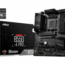 Mainboard MSI B550-A PRO (AM4, 4x DDR4, HDMI, Displayport, M.2 PCIe 4.0, ATX)