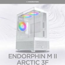 Vỏ case Xigmatek ENDORPHIN M II 3F ARCTIC - EN42928 (m-ATX, Sẵn 3 fan RGB, Max 5 fan, Rad 240)