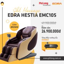 Ghế Massage EDRA HESITA EMC105 - Màu Nâu Vàng