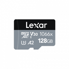 Thẻ nhớ MicroSDXC 128GB LEXAR 1066x SILVER Series 160MB/s (LMS1066128G-BNANG) UHS-I, U3, V30, A2