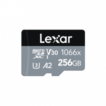 Thẻ nhớ MicroSDXC 256GB LEXAR 1066x SILVER Series 160MB/s (LMS1066256G-BNANG) UHS-I, U3, V30, A2