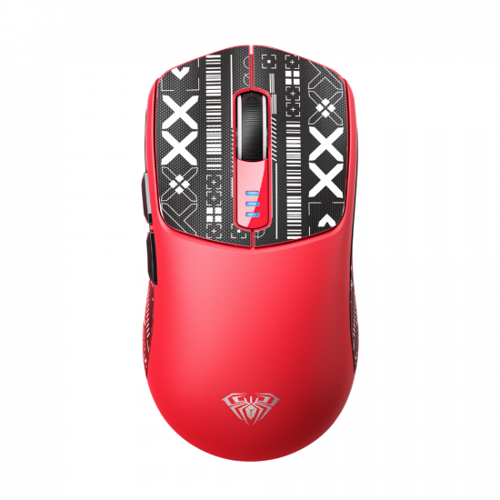 Chuột Gaming Không Dây AULA SC580 Red (10.000 DPI, 3 chế độ kết nối)