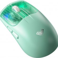 Chuột Gaming Không Dây AULA SC560 Green (10.000 DPI, 3 chế độ kết nối, Trọng lượng 55g siêu nhẹ, LED RGB)