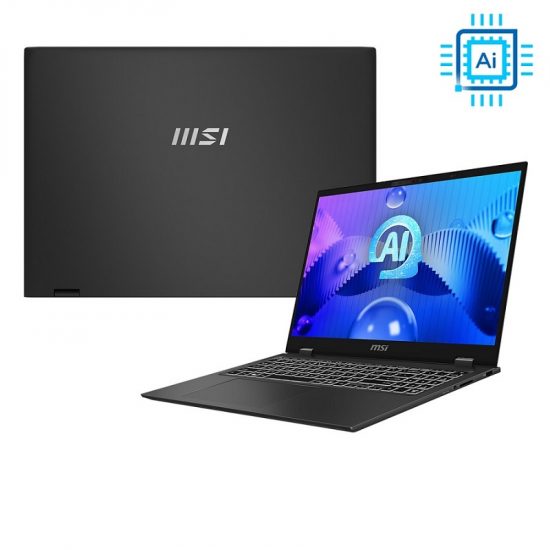 LAPTOP MSI PRESTIGE 16 AI STUDIO B1VFG 082VN (Core Ultra 9-185H, RAM 32GB, SSD 1TB PCIe, RTX 4060 8GB, Màn Hình 16.0inch UHD 4K OLED, Windows 11)