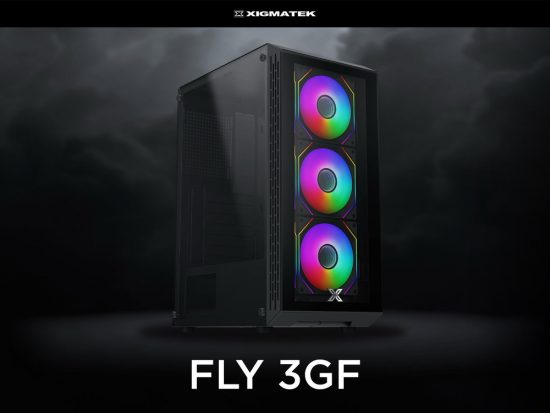 Vỏ case Xigmatek FLY 3GF Black - EN43871 (ATX, 2 mặt cường lực, Sẵn 3 fan RGB, Max 8 fan)