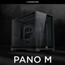 Vỏ case Xigmatek ALPHA PANO M Black - EN43079 (m-ATX, 2 mặt cường lực, Chưa bao gồm fan, Max 9 fan, Rad 360)