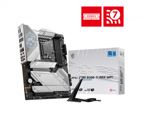 Mainboard MSI MPG Z790 EDGE TI MAX WIFI (LGA1700, 4x DDR5, HDMI, Displayport, M.2 PCIe 5.0, WiFi 7)