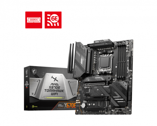 Mainboard MSI MAG X670E TOMAHAWK WIFI (AM5, 4x DDR5, HDMI, Displayport, Type-C Displayport, M.2 PCIe 5.0, WiFi 6E)