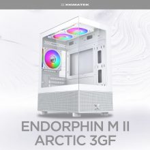 Vỏ case Xigmatek ENDORPHIN M II 3GF Arctic - EN43895 (m-ATX, Sẵn 3 fan RGB, Max 5 fan, Rad 240)