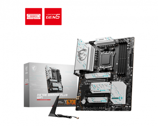 Mainboard MSI X670E GAMING PLUS WIFI (AM5, 4x DDR5, HDMI, Displayport, M.2 PCIe 5.0, WiFi 6E)