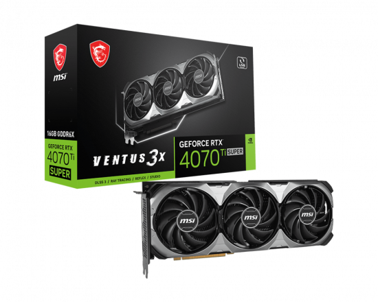 Card màn hình VGA MSI GeForce RTX 4070 Ti SUPER 16G VENTUS 3X OC GDDR6X