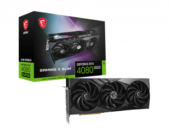 Card màn hình VGA MSI GeForce RTX 4080 SUPER 16G GAMING X SLIM GDDR6X