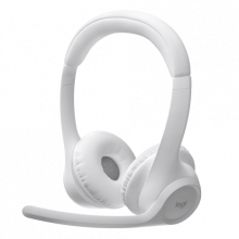 Tai nghe không dây On-ear Logitech ZONE 300 Off-White (981-001418) (Bluetooth 5.3, Mic xoay, Pin 20 giờ)