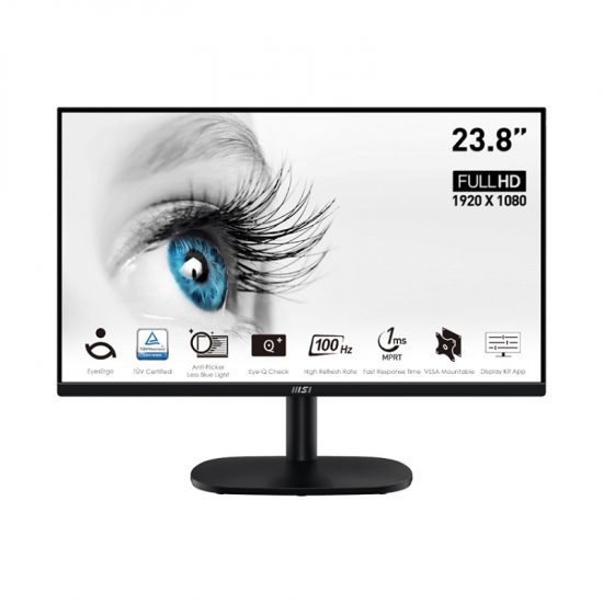 Màn Hình 23.8inch MSI Pro MP245V (FullHD, VA, 100Hz, 1ms, HDMI, VGA)