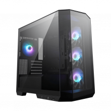 Vỏ case MSI MAG PANO M100R PZ Black (m-ATX, Sẵn 4 fan ARGB, Max 10 fan, RAD 360)