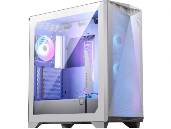 Vỏ case MSI MPG GUNGNIR 300R AIFLOW White (E-ATX, Sẵn 4 fan ARGB, Max 12 fan, RAD 360, Tích hợp giá đỡ dựng VGA)