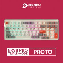 Bàn phím cơ không dây DareU EK98 PRO PROTO - DareU Dream Switch (98 phím, 3 mode, PBT Keycap, Hotswap LED RGB)