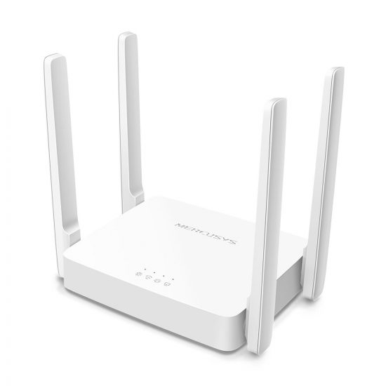 Router WiFi Mercusys AC10 (AC1200, 2 băng tần, 4 anten, 2 LAN + 1 WAN)