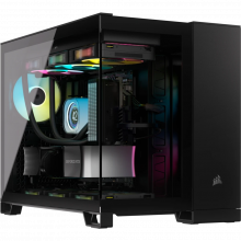 Vỏ case Corsair 2500X Mid-Tower TG Black (CC-9011265-WW) (m-ATX, 2 mặt cường lực, Chưa bao gồm Fan, Max 9 Fan, Rad 360)