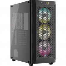 Vỏ case Corsair 480T RGB Airflow Mid-Tower TG Black (CC-9011272-WW) (E-ATX, Sẵn 3 Fan RGB, Max 7 Fan, Rad 360)