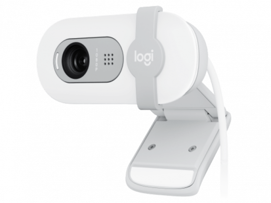 Webcam Logitech BRIO 100 Full HD 1080p, Màu Trắng Nhạt (Off-White) (960-001618)