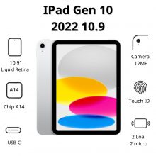 Ipad Gen 10 2022 10.9inch 64GB WIFI SILVER (MPQ03ZA/A) hàng chính hãng