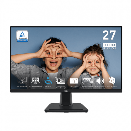 Màn Hình MSI PRO 27inch MP275 (FullHD, IPS, 100Hz, 1ms, Tích Hợp Loa, HDMI, VGA)