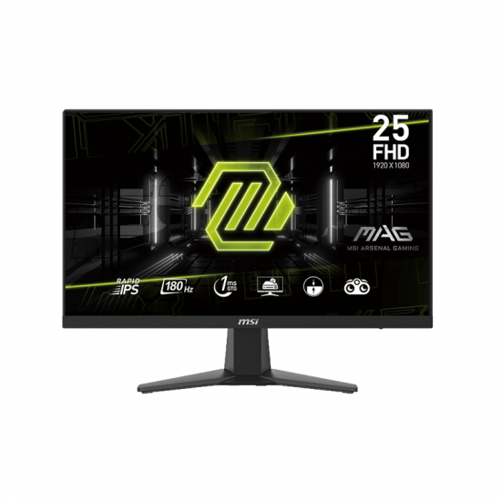 Màn Hình Gaming MSI 24.5inch MAG 256F (FullHD, IPS, 180Hz, 1ms, DisplayPort, HDMI)