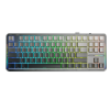 Bàn Phím Cơ Không Dây AULA F87 Pro Black Gradient Grey Wood V4 Switch (87 phím, 3 mode, Gasket mount, Hotswap)