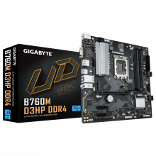 Mainboard GIGABYTE B760M D3HP DDR4 (LGA 1700, 4x DDR4, HDMI, Displayport, VGA, M.2 PCIe 4.0, m-ATX)