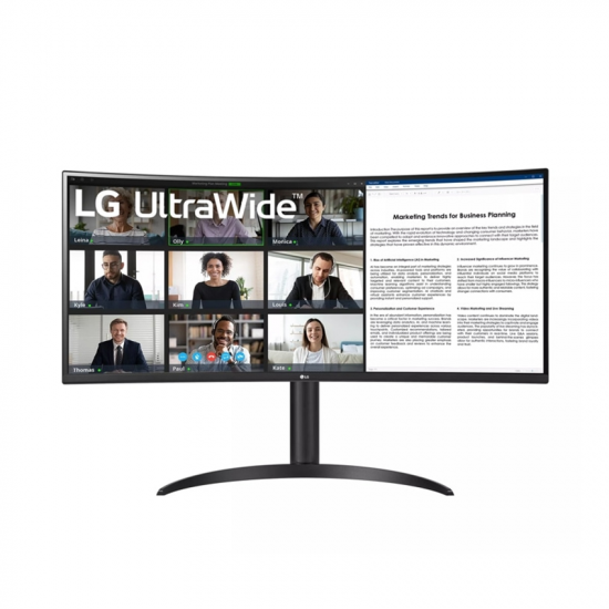 Màn Hình Cong LG UltraWide 34 inch 34WR55QC-B (WQHD, VA, 100Hz, 5ms, USB-C 65W)