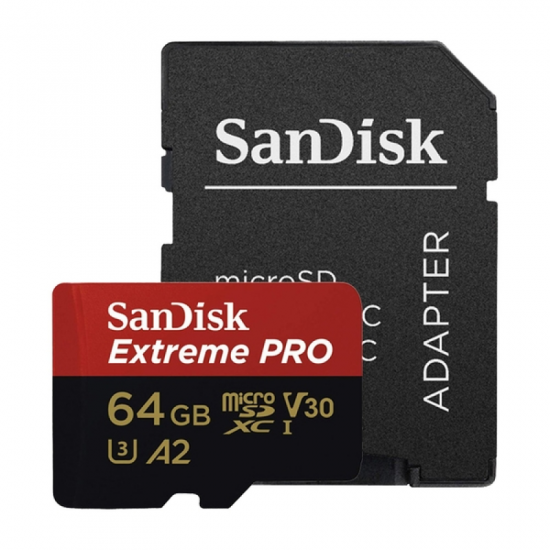 Thẻ Nhớ MicroSDXC SanDisk Extreme Pro V30 A2 64GB (SDSQXCU-064G-GN6MA)