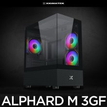 Vỏ case Xigmatek ALPHARD M 3GF Black - EN44090 (m-ATX, Sẵn 3 fan RGB, Max 7 fan, Rad 240/280)