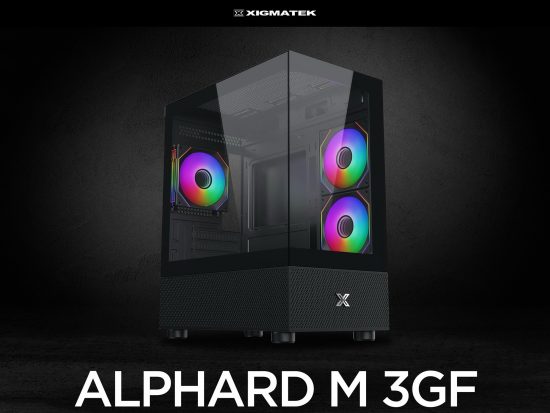 Vỏ case Xigmatek ALPHARD M 3GF Black - EN44090 (m-ATX, Sẵn 3 fan RGB, Max 7 fan, Rad 240/280)