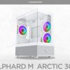 Vỏ case Xigmatek ALPHARD M 3GF Arctic - EN44113 (m-ATX, Sẵn 3 fan RGB, Max 7 fan, Rad 240/280)