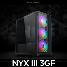 Vỏ case Xigmatek NYX III 3GF Black - EN44700 (m-ATX, Sẵn 3 fan RGB, Max 8 fan, Rad 240)