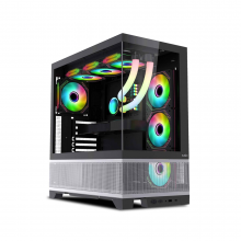 Vỏ case MIK Lumine Black 4FA (ATX, Sẵn 4 fan RGB, Max 11 fan, Rad 360)