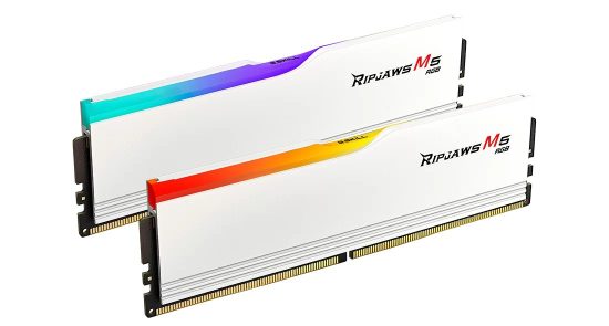 Ram Desktop DDR5 32GB (2x16GB) 5600MHz G.Skill Ripjaws M5 RGB White (F5-5600J4645A16GX2-RM5RW)