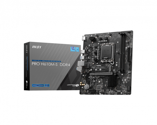 Mainboard MSI PRO H610M-S DDR4 (LGA 1700, 2x DDR4, HDMI, M.2 PCIe 3.0)