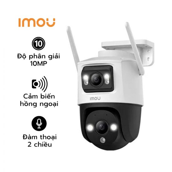 Camera wifi quay quét ngoài trời 2 mắt IPC-S7XP-10M0WED FULL COLOR 5.0MP (Cruiser Dual 10MP)